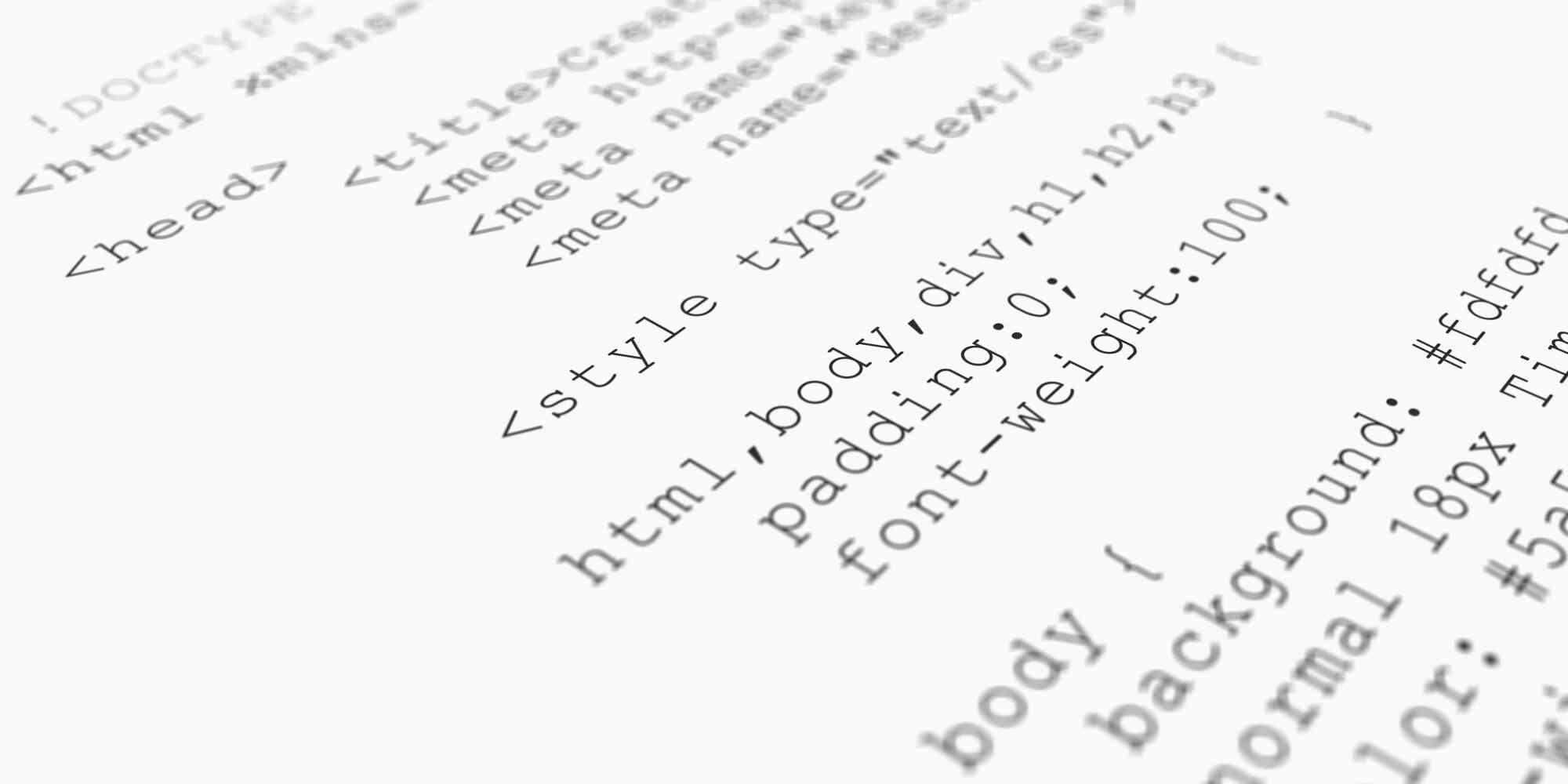 图中是一个白色的背景，上面是HTML代码，包括了meta、style、body、div等标签和相关属性。